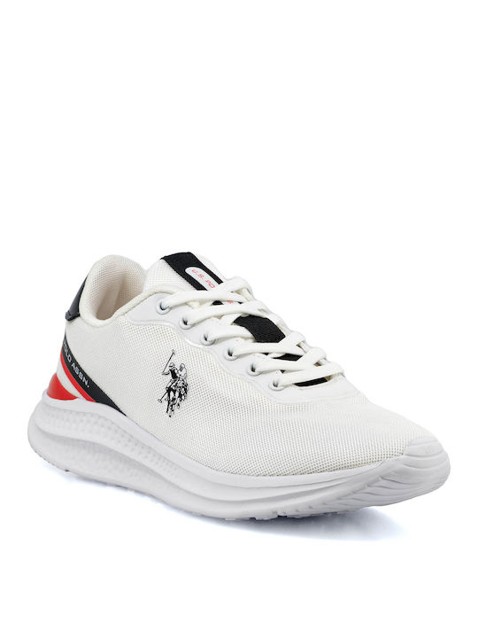 U.S. Polo Assn. Bărbați Sneakers Albe