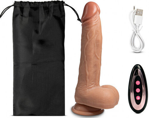 Toyboy Latino Realistic Vibrator cu Telecomandă 21cm Carne