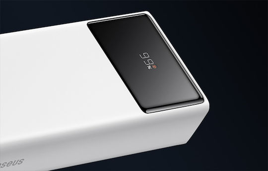 Baseus Star-Lord Power Bank 30000mAh 22.5W με 2 Θύρες USB-A και Θύρα USB-C Power Delivery Λευκό