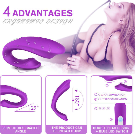 La Lolita Amsterdam Wejoyrtc Mini Vibrator für Paare mit Fernbedienung 9.6cm Fuchsia
