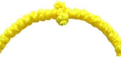 FINE YELLOW ROPE WITH METALLIC CROSS