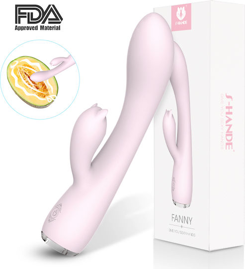 La Lolita Amsterdam Fanny Rabbit Vibrator Iepurele G-Spot 20.6cm Roz