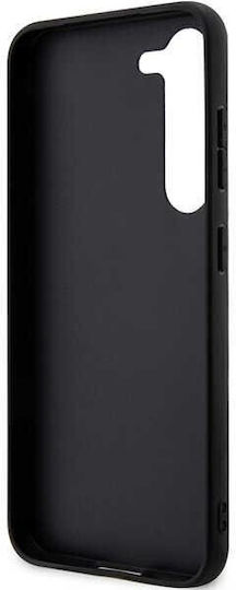 Karl Lagerfeld Saffiano Mono Metal Logo Umschlag Rückseite Synthetisches Leder / Kunststoff Schwarz (Galaxy S23+)