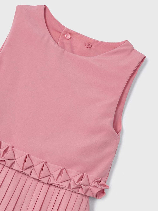 Kids' Fabric Jumpsuit Pink