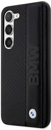 BMW Textured & Stripe Back Cover Δερματίνης / Πλαστικό / Σιλικόνης Μαύρο (Galaxy S23+)