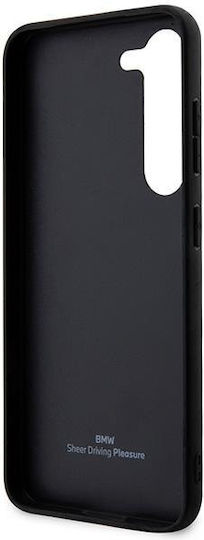 BMW Textured & Stripe Back Cover Δερματίνης / Πλαστικό / Σιλικόνης Μαύρο (Galaxy S23+)
