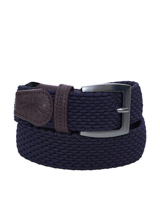 FBM007-03910 Men's Belt Knitted Navy Blue