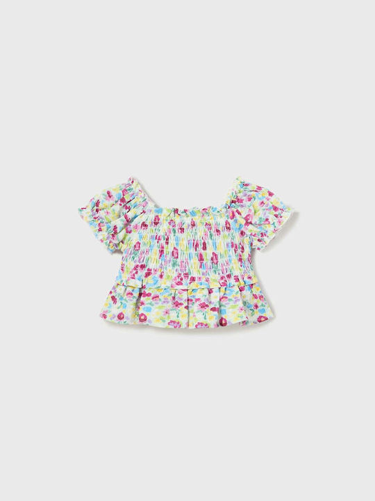 Mayoral Kids Blouse Short Sleeve Multicolour