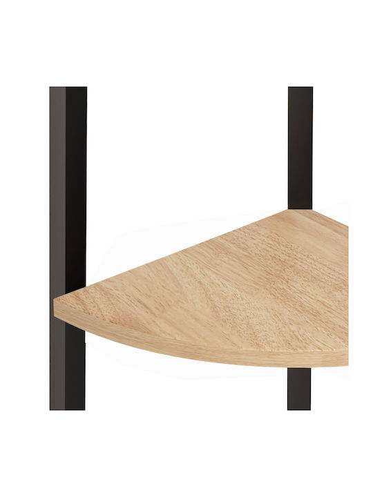 Corner Bookcase Beige 45.5x31.5x150 cm