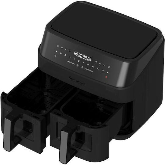 Turbotronic TT-DAF6W Air Fryer with Double Detachable Bucket 9lt Black