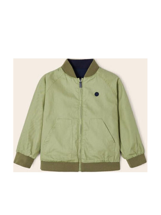 Kids Bomber Short Windproof Double Sided Navy Blue