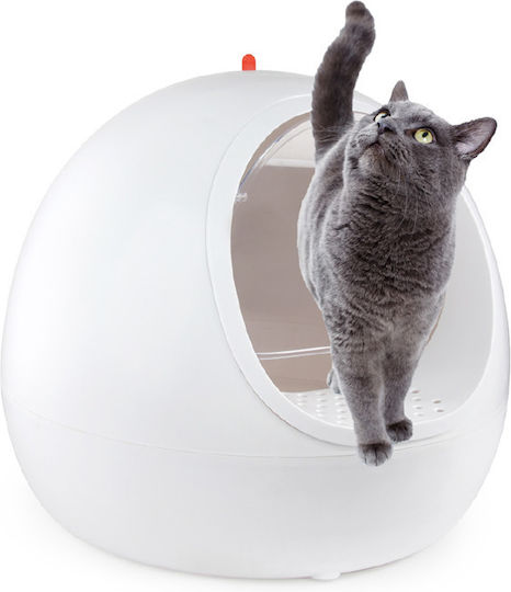 All For Paws Go Fresh Τουαλέτα Γάτας Κλειστή Λευκή Μ50 x Π50 x Υ43cm