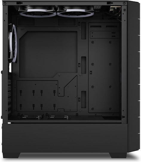 Sharkoon HEX Gaming Midi Tower Computer Case with Side Window and RGB Lighting Black