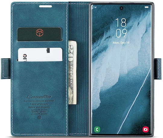 Caseme 013 Series Brieftasche Synthetisches Leder Blau (Galaxy S23 Ultra)