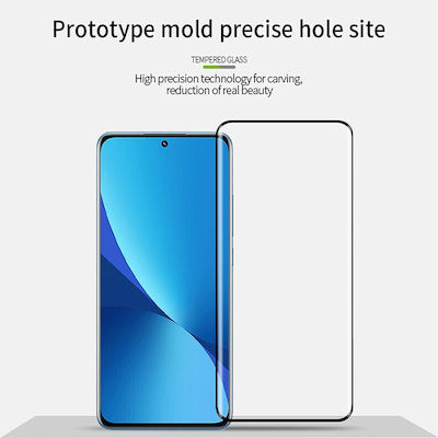 Full Face Tempered Glass Μαύρο (Xiaomi 12 / 12X)