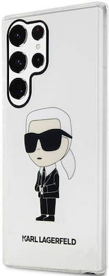 Karl Lagerfeld Ikonik Karl Lagerfeld Plastic / Silicone Back Cover Transparent (Galaxy S23 Ultra)