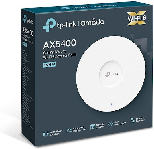TP-LINK EAP650 v1.2 Access Point Wi‑Fi 6 Dual Band (2.4 & 5GHz)