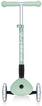 Globber Scuter Copii Pliabil Foldable Lights Ecologic 3 Roți cu Iluminare LED pentru 2+ Ani Verde