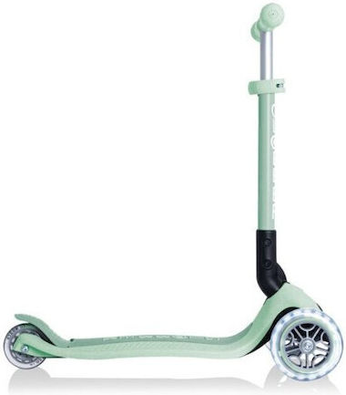Globber Scuter Copii Pliabil Foldable Lights Ecologic 3 Roți cu Iluminare LED pentru 2+ Ani Verde