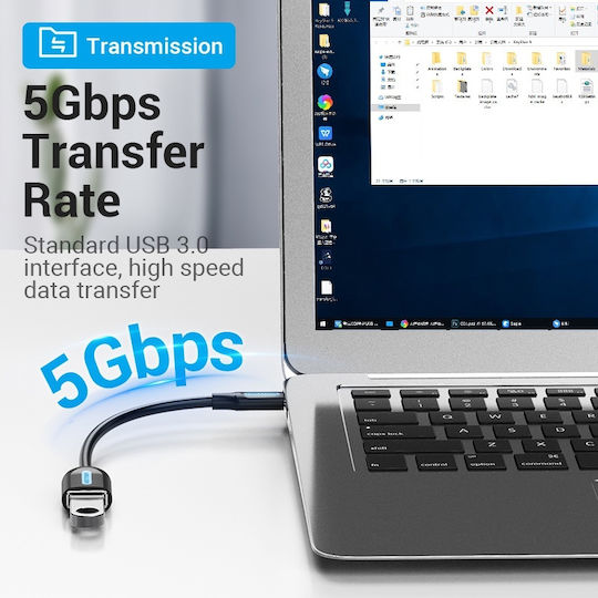 Vention USB-C Male To USB-A Female Converter 1 Piece CCVBB