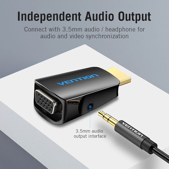 Vention Konverter HDMI männlich zu 3.5mm / VGA weiblich 1Stück AIDB0