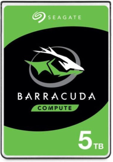 Seagate Barracuda 5TB HDD Σκληρός Δίσκος 2.5" SATA III 5400rpm με 128MB Cache για Desktop / Laptop ST5000LM000