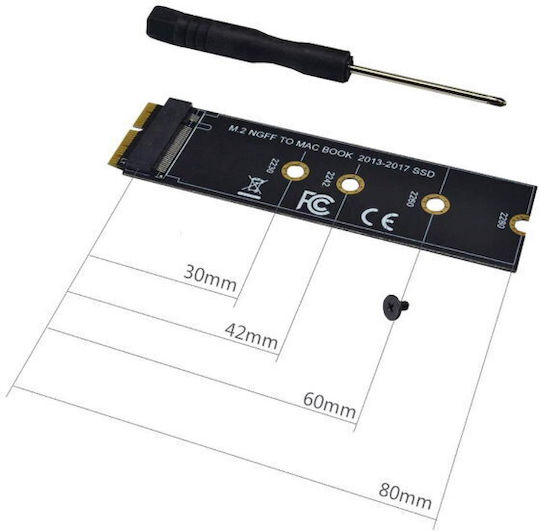 M.2 NVME SSD Convert Adapter Card for MacBook Air Pro Retina (Year 2013-2017)
