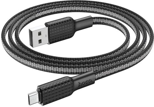 Hoco Jaeger X69 Geflochten USB 2.0 auf Micro-USB-Kabel Schwarz 1m (HOC-X69m-BW) 1Stück