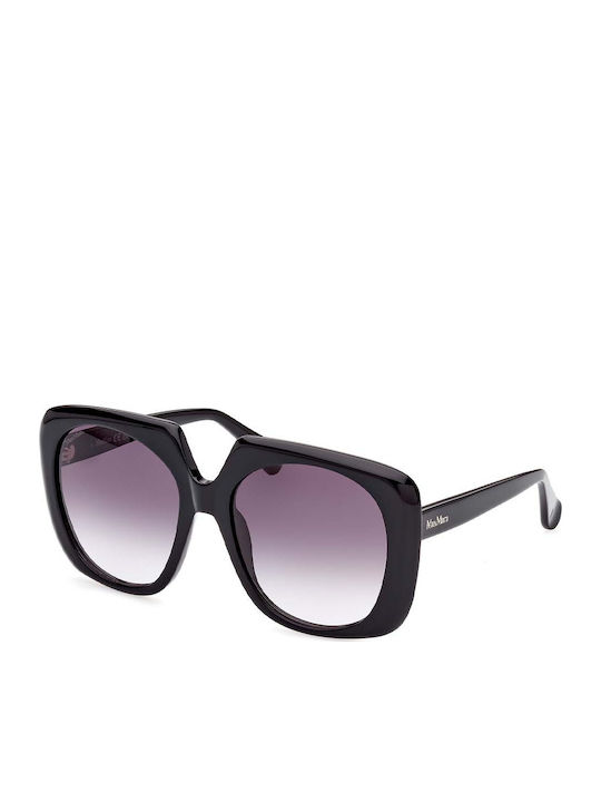 Max Mara Sunglasses Black Horn-Rimmed Frame Max Mara Sunglasses Black Horn-Rimmed Frame