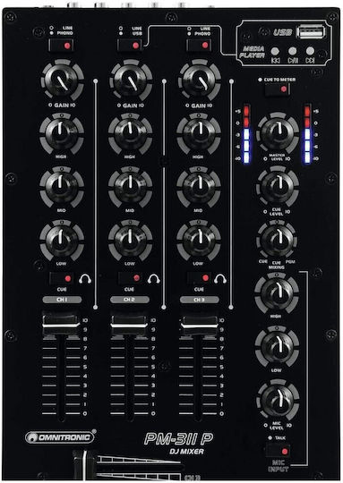 Omnitronic PM-311P PM-311P Αναλογικός Μίκτης 3.0 Καναλιών