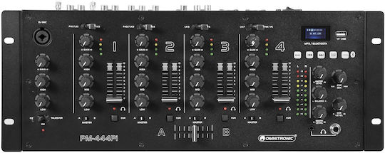 Omnitronic PM-444Pi PM-444PI Digital Mischpult 4.0 Kanäle / 1 XLR-Eingang & Bluetooth