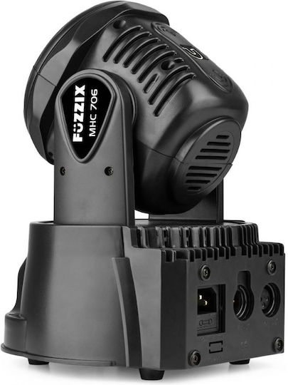 FuZZIX Φωτορυθμικό Wash LED DMX με Ρομποτική Κεφαλή FuZZIX MHC706 RGBW