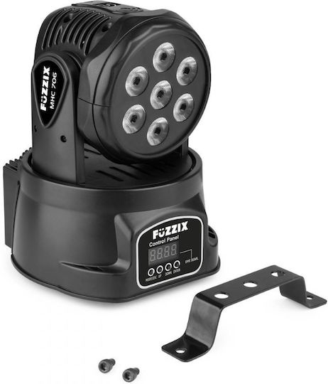 FuZZIX Φωτορυθμικό Wash LED DMX με Ρομποτική Κεφαλή FuZZIX MHC706 RGBW