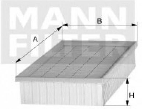 Mann Filter Φίλτρο Αέρα Αυτοκινήτου για Volkswagen Amarok