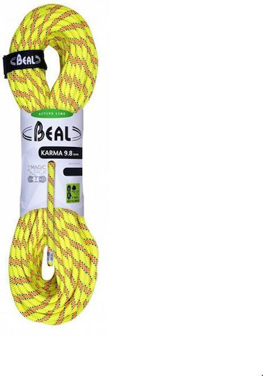 Beal Karma BC098K.70.Y Kletterseil mit Länge 70m Gelb