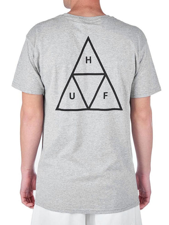 HUF Essentials Ανδρικό T-shirt Grey Heather Μονόχρωμο