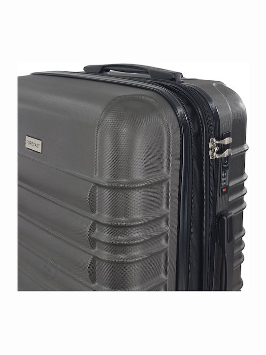Forecast Hartschalen Koffer Grau Maximale Höhe 75cm mit 4 Rädern Set 3 Stück
