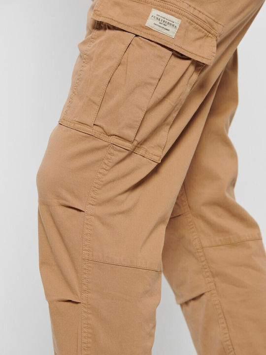 FBM007-03402 Trousers Cargo in Regular Fit Vintage Beige