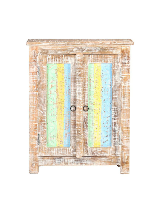 Wooden Buffet Multicolor L61xW35xH76cm