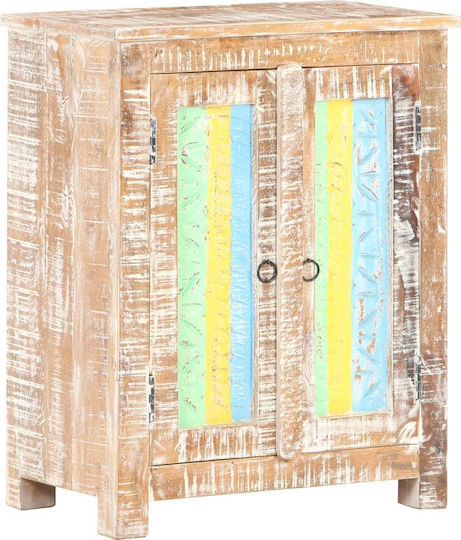 Wooden Buffet Multicolor L61xW35xH76cm
