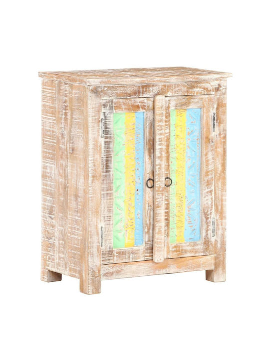 Wooden Buffet Multicolor L61xW35xH76cm