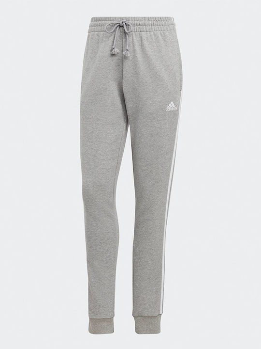 Essentials 3-Stripes Jogginghose Jogger Medium Grey Heather