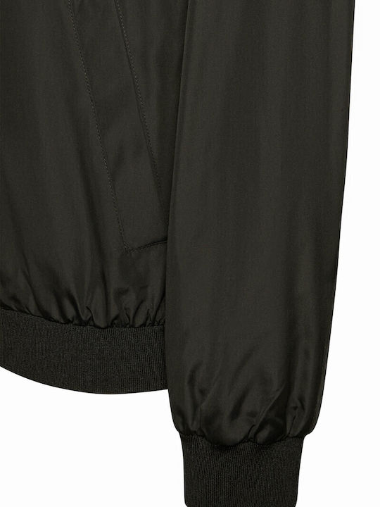 Jharrod Geci barbati Bomber cu protecție împotriva vântului Negru