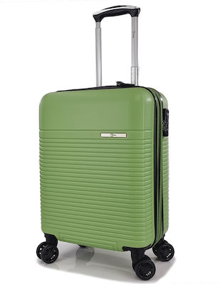 Rain C Cabin Travel Suitcase Hard Green with 4 Wheels Height 55cm