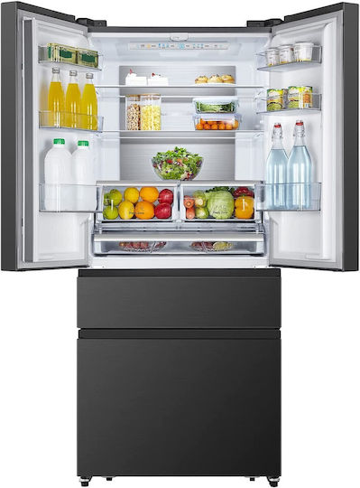 Hisense Side-by-Side Refrigerator 480lt Total NoFrost H181.7xW79.4xD70.6cm Black RF540N4SBF2