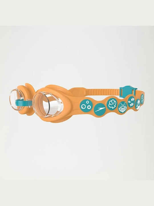 Speedo Spot Swimming Goggles Kids with Anti-Fog Lenses Orange