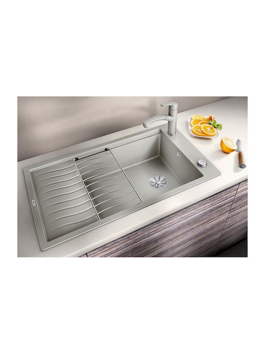 Blanco Elon Xl 8 S PuraDur 527072 Drop-In Spüle aus Verbundgranulat B86xT50cm Soft White