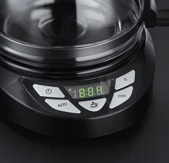 Russell Hobbs Textures Plus Προγραμματιζόμενη Καφετιέρα Φίλτρου 1000W Black