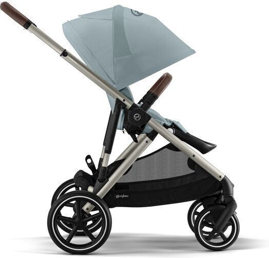 Cybex Gazelle S Adjustable Baby Stroller Suitable for Newborn Silver-Sky Blue 12.6kg