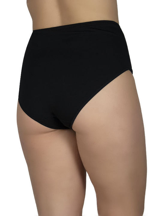 A.A UNDERWEAR Cotton High-waisted Women's Slip Black